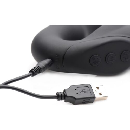 Evoke Rechargeable Vibrating Silicone Strapless Strap On - Image 6
