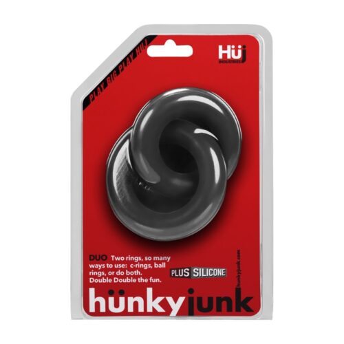 DUO Linked Cock/Ball Rings by Hunkyjunk Tar - Image 3
