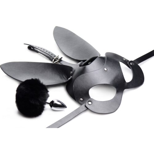 Bunny Tail Anal Plug and Mask Set - Image 4