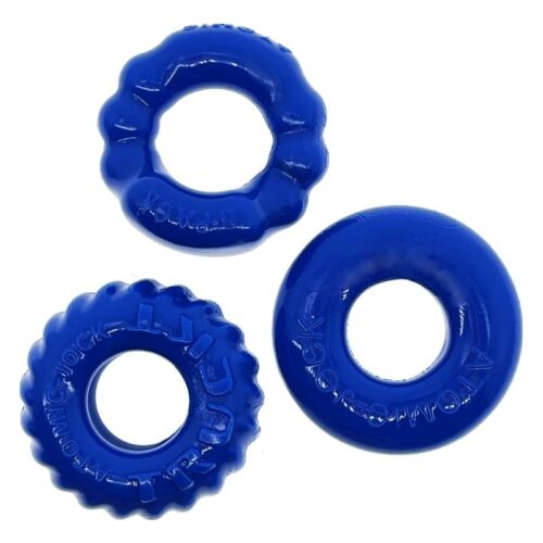 Bonemaker 3 Pc Cockring Set Pool Blue - Image 3