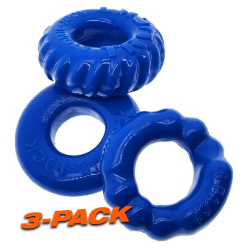 Bonemaker 3 Pc Cockring Set Pool Blue - Image 7