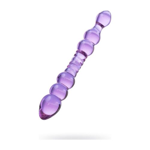 Sexus Glass Dildo Mauve 22.8cm - Image 3