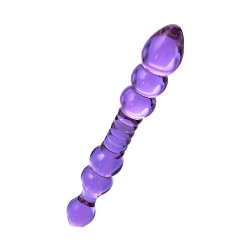Sexus Glass Dildo Mauve 22.8cm - Image 4