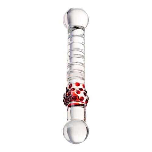 Sexus Glass Dildo Duo Bulb 22cm - Image 4