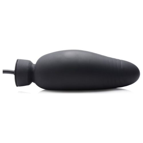 Dick Spand Inflatable Silicone Dildo Black - Image 4