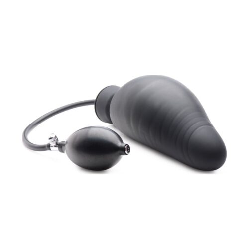 Dick Spand Inflatable Silicone Dildo Black - Image 5