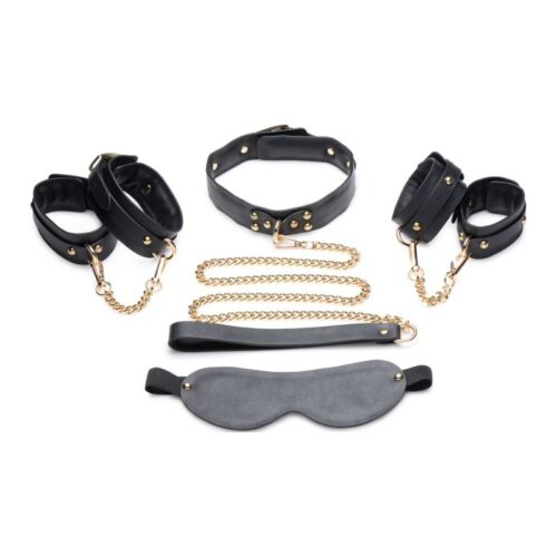 Golden Submission Bondage Set Black - Image 4