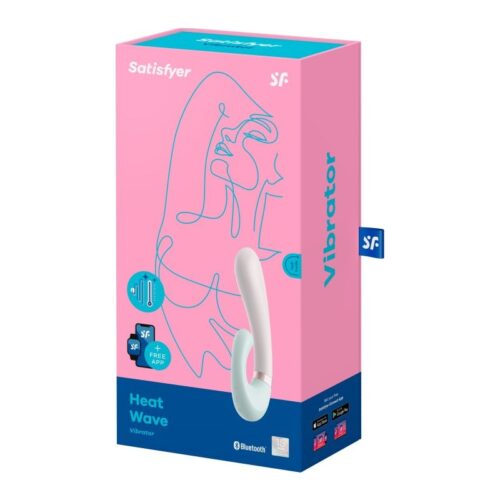 Satisfyer Heat Wave Connect App Warming Rabbit Vibrator Mint - Image 6