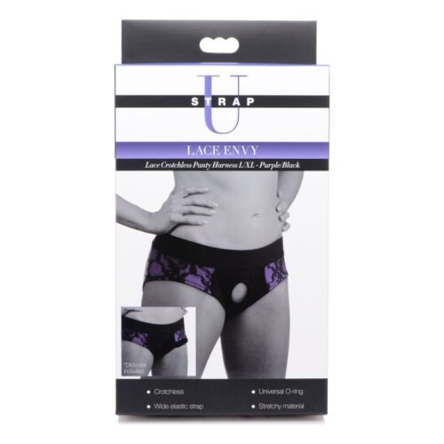 Lace Envy Panty Harness Purple L/XL - Image 6