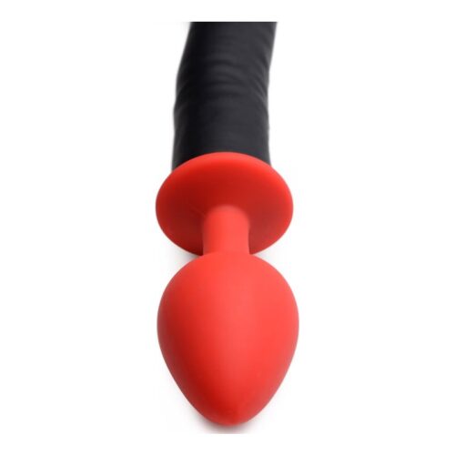 Devil Tail Anal Plug and Horn Set Black - Image 4