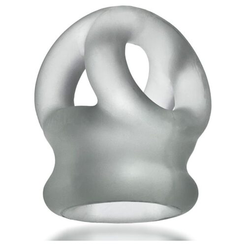 Tri Squeeze Cocksling Ballstretcher Clear Ice - Image 4
