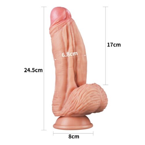 Nature Cock 10in Dual Layer Huge ALIEN Silicone Dildo - Image 3