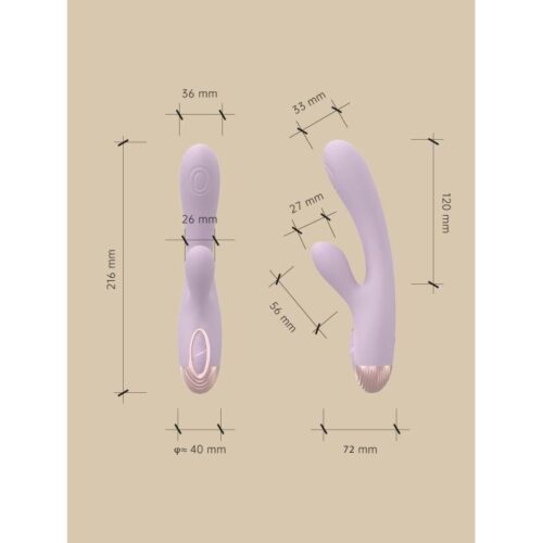 Pada Rabbit and G-Spot Pulsing Vibrator Purple - Image 5