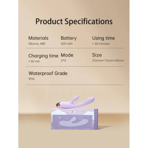 Pada Rabbit and G-Spot Pulsing Vibrator Purple - Image 6
