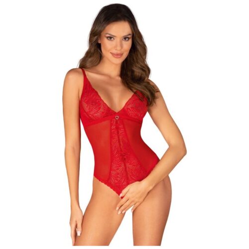 Chilisa Crotchless Teddy Red - Image 3