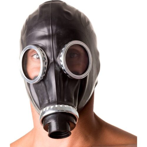 Classic 80s Fetish Rubber Gas Mask - Image 3