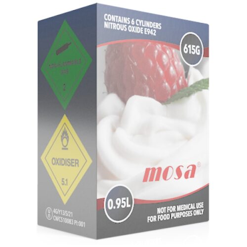 Mosa 0.95 Litre 615g N2O Cylinder - Image 3