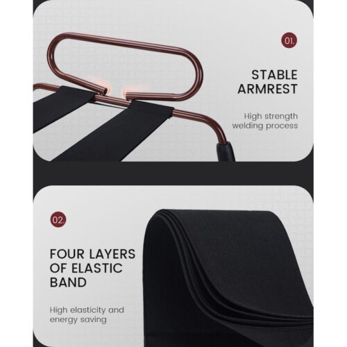 Sex Chair with Handle Adjustable Height Burgundy - Image 4