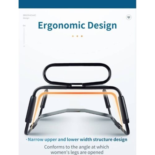 Sex Chair Adjustable Height Black w Handle and Arch Bridge - Image 6
