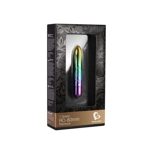 RO-80mm 7 Speed Rainbow Vibrating Bullet - Image 3