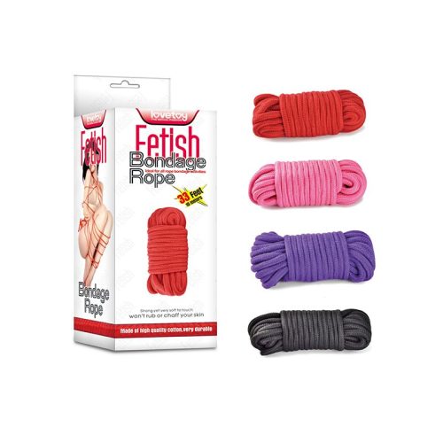 Fetish Bondage Rope 10m Red - Image 3