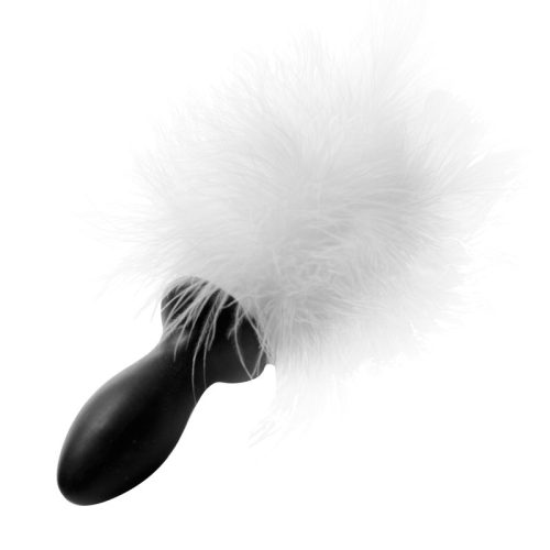 White Bunny Tail Anal Plug - Image 4