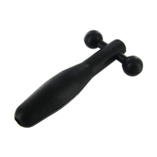 Silicone Cum-Thru Barbell Penis Plug - Image 3