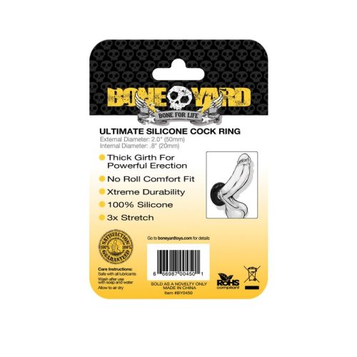Ultimate Silicone Cock Ring Black - Image 4