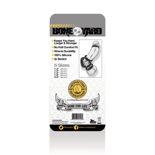 Boneyard Silicone Ring 5 Pc Kit Black - Image 3