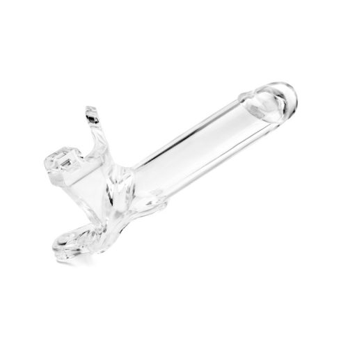 Zoro Knight 6in Hollow Shaft Clear Strap On - Image 3