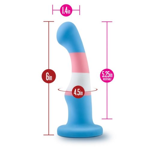 Avant Pride P2 True Blue Silicone Dildo - Image 7
