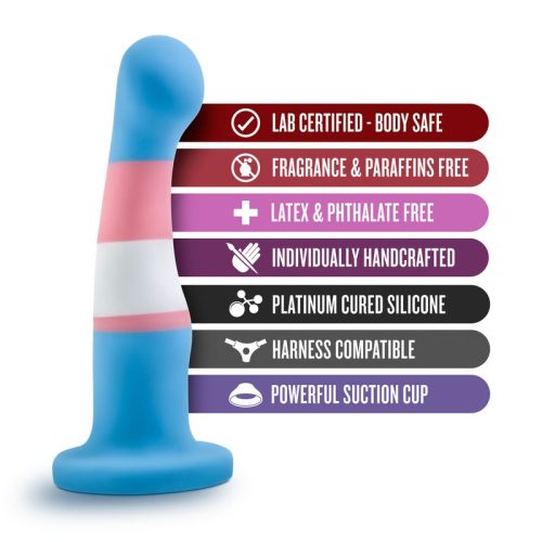 Avant Pride P2 True Blue Silicone Dildo - Image 9