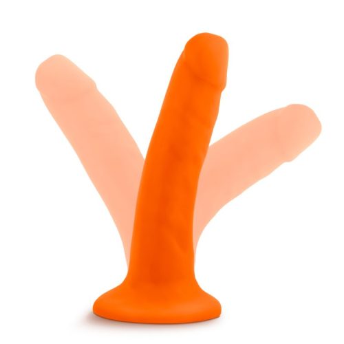 Neo Dual Density Cock 6in Neon Orange - Image 7