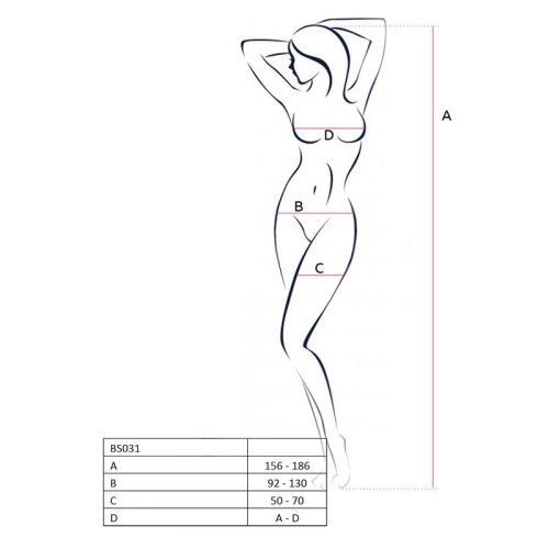 Bodysuit Open Cup White BS031 - Image 3