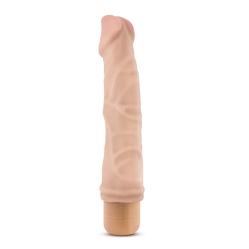 Dr Skin Cock Vibe 6 8.5in Vibrating Cock Beige - Image 3
