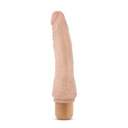 Dr Skin Cock Vibe 7 8.5in Vibrating Cock Beige - Image 4
