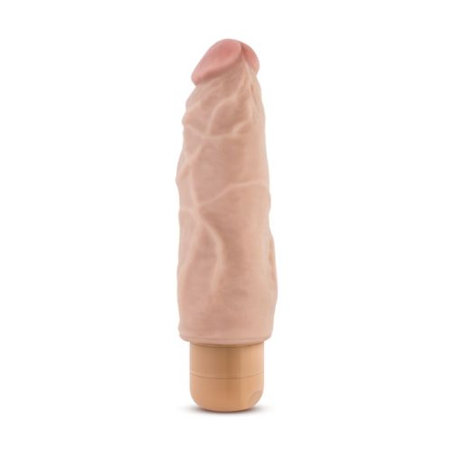 Dr Skin Cock Vibe 9 7.5in Vibrating Cock Beige - Image 3