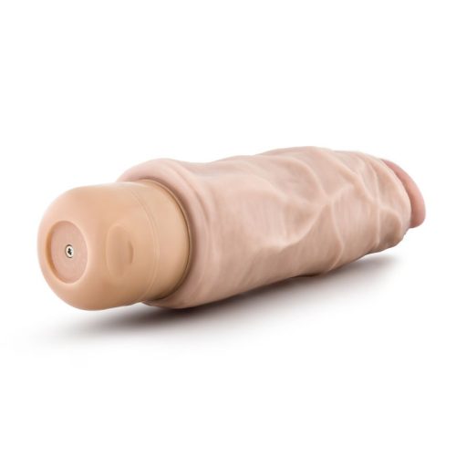 Dr Skin Cock Vibe 9 7.5in Vibrating Cock Beige - Image 4