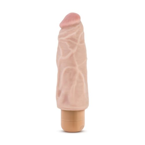Dr Skin Cock Vibe 9 7.5in Vibrating Cock Beige - Image 5