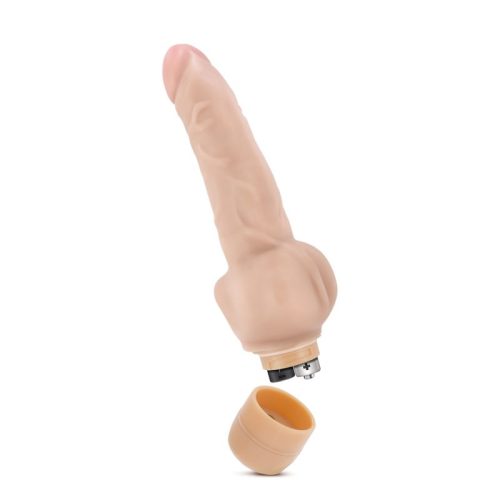 Dr Skin Cock Vibe 12 8in Vibrating Cock Beige - Image 7