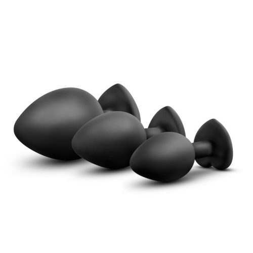 Luxe Bling Plugs Training Kit Black With Clear Gems - Image 4