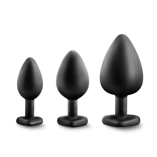 Luxe Bling Plugs Training Kit Black With Clear Gems - Image 5