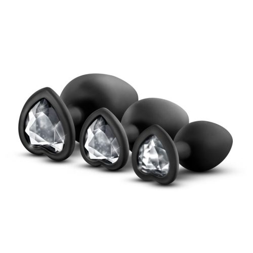 Luxe Bling Plugs Training Kit Black With Clear Gems - Image 6