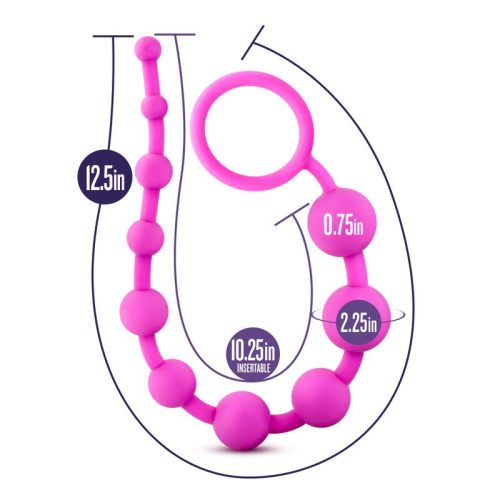 Luxe Silicone 10 Beads Pink - Image 6