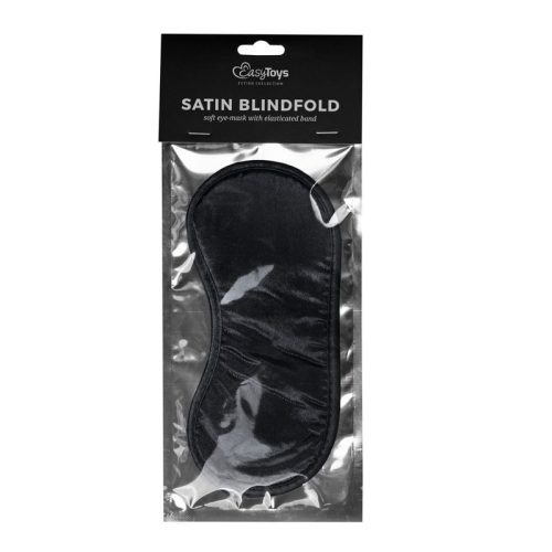 Black Satin Eye Mask - Image 3