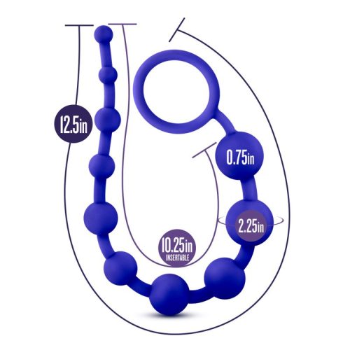 Luxe Silicone 10 Beads Indigo - Image 4