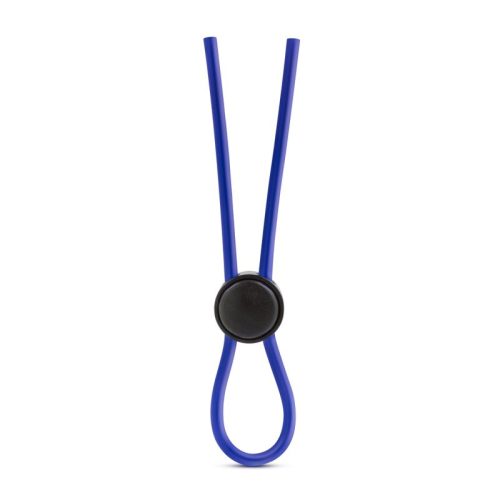 Stay Hard Silicone Loop Cock Ring Blue - Image 3