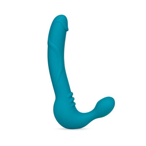 Temptasia Luna Strapless Silicone Dildo Teal - Image 3