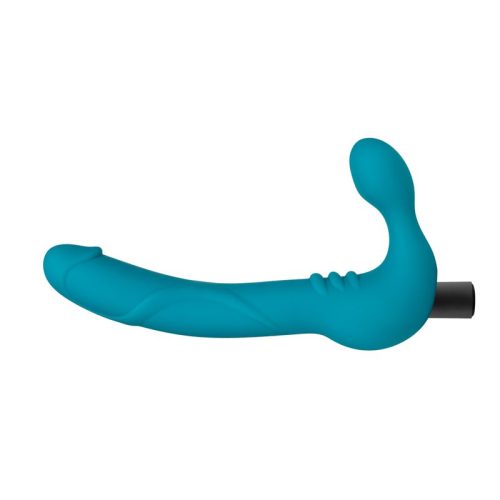 Temptasia Luna Strapless Silicone Dildo Teal - Image 4