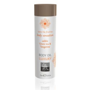 Shiatsu Luxury Body Oil Edible Green Tea and Tangerine